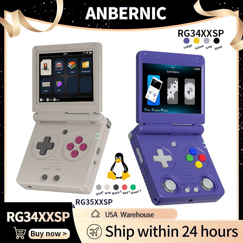 Retro Gaming System - Anbernic RG34XXSP RG35XXSP Konsola Przenośna z