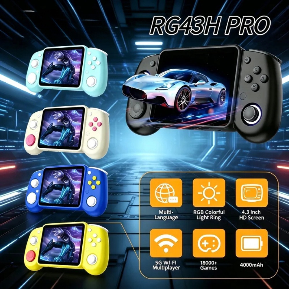 Console Retro Gaming Portable - RG43H Pro Przenośna Retro Konsola do