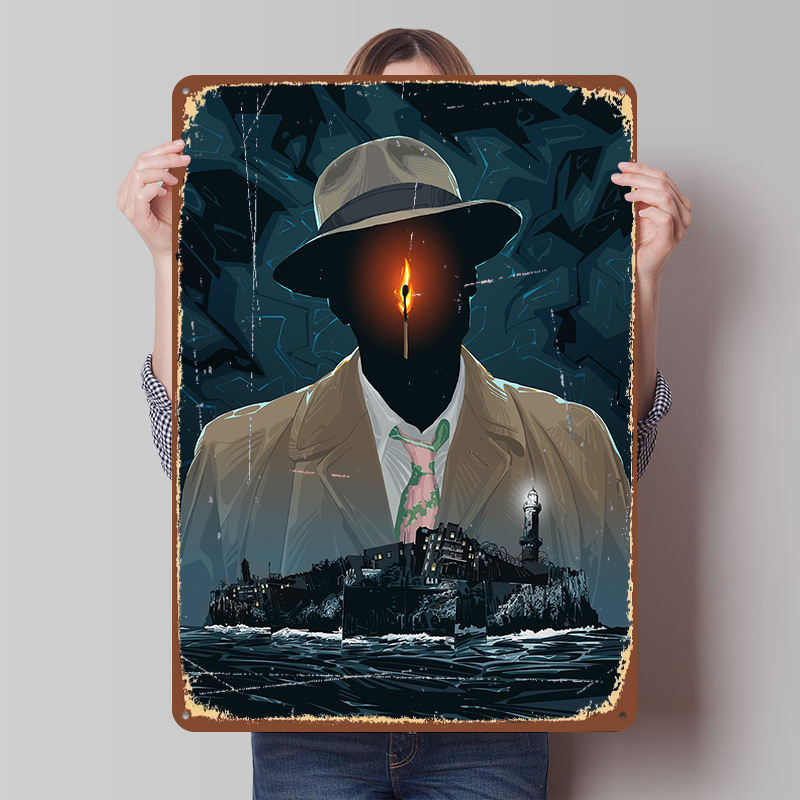 Retro Gaming Island - Plakat z nadrukiem wyspy, personalizowana dekoracja