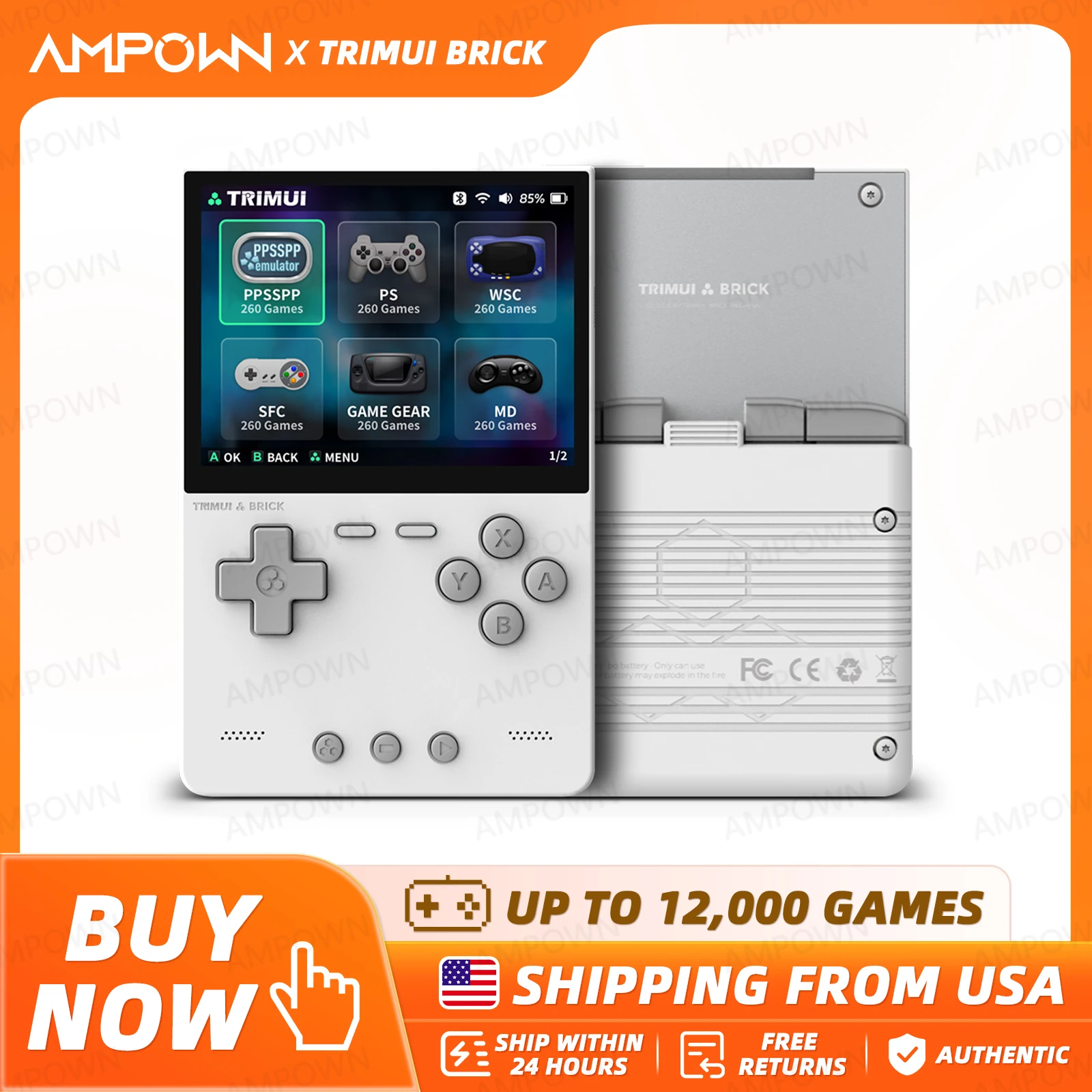 Retro Gaming System - Konsola przenośna TRIMUI BRICK, ekran IPS