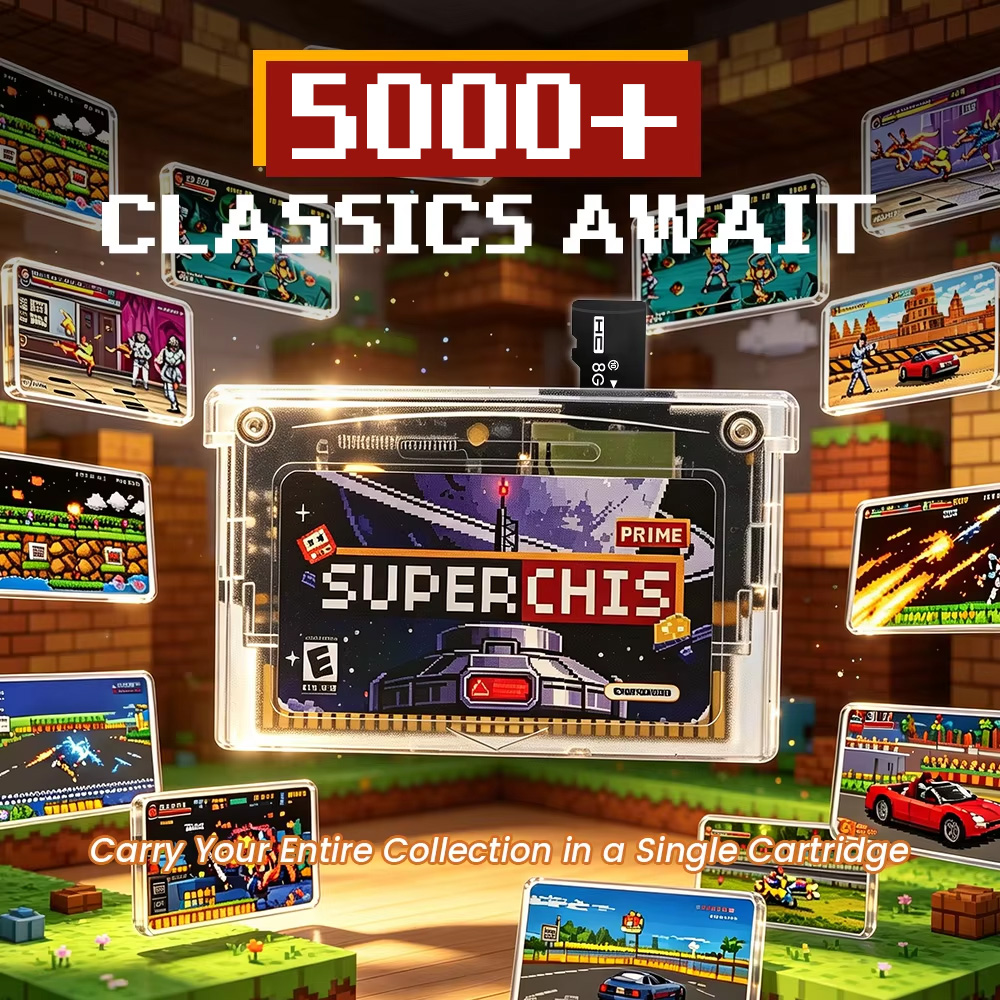 Karta z grami Retro Superchis  – Console Retro Gaming Portable recenzja i cena