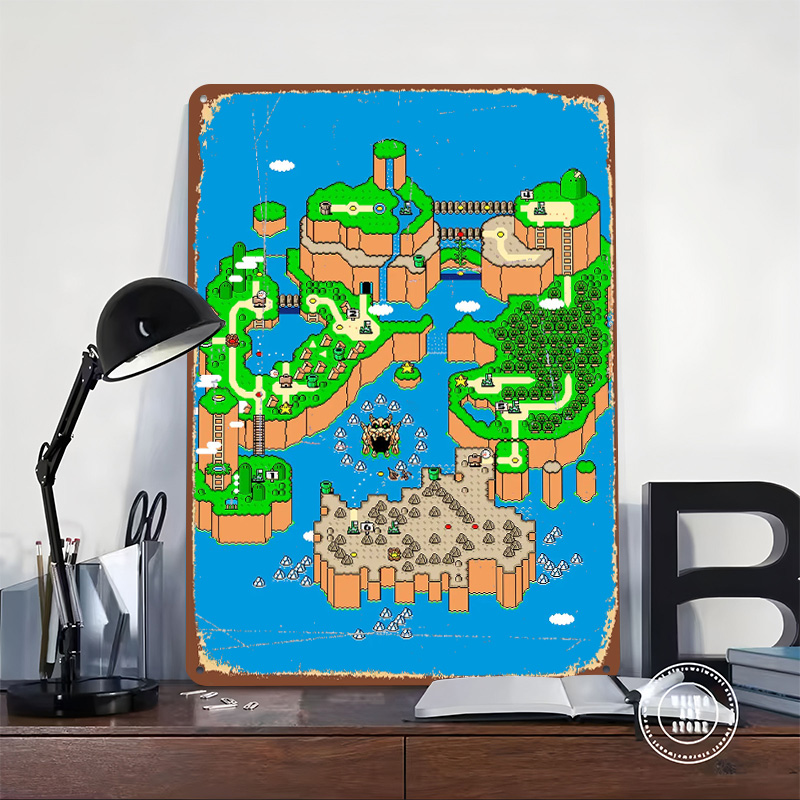 Metalowy plakat Dinosaur Land, – Retro Gaming Island recenzja i cena