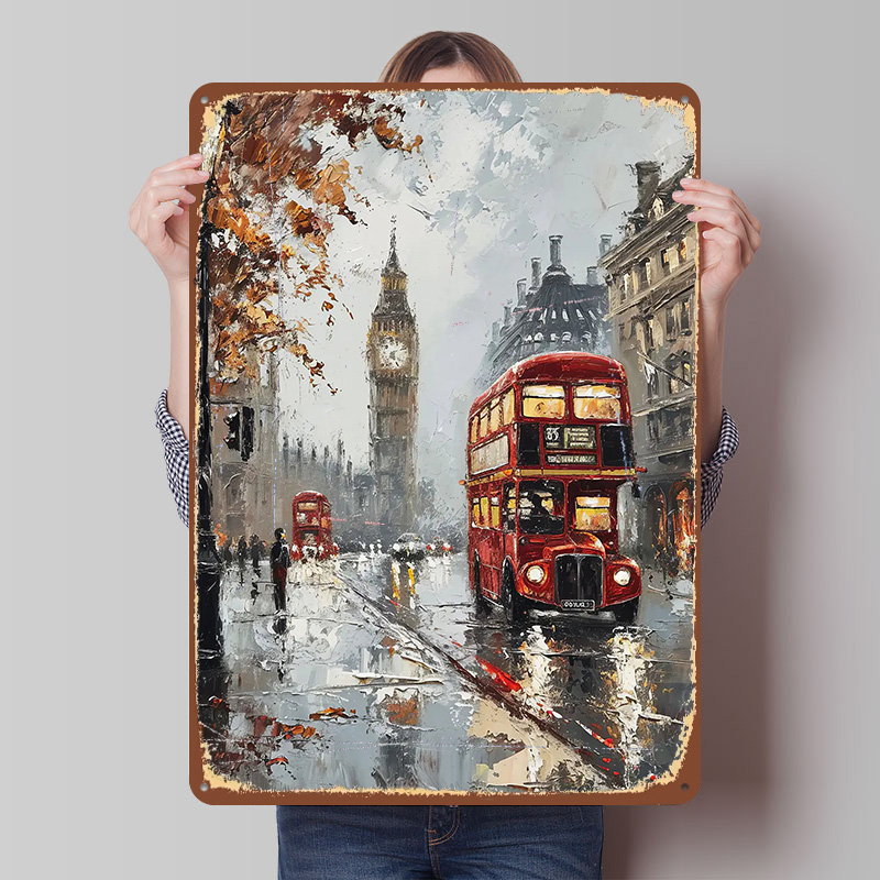 Metalowy plakat z motywem lond – Retro Gaming London recenzja i cena