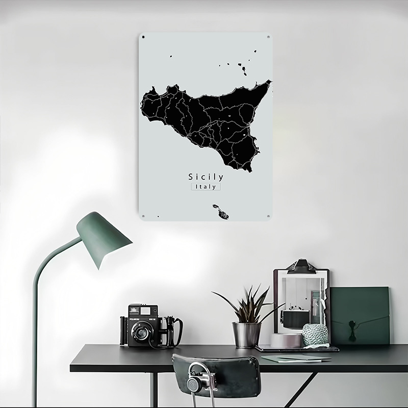 Mapa Wyspy Sycylia Plakat Pers – Retro Gaming Island recenzja i cena